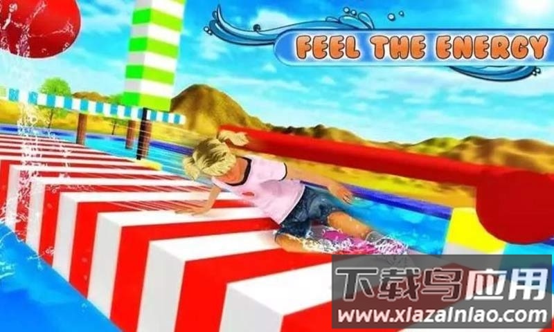 水上公园冒险游戏(Stuntman Runner Water Park 3D)最新版截图1