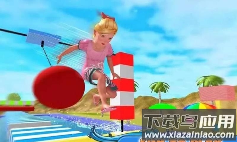 水上公园冒险游戏(Stuntman Runner Water Park 3D)最新版截图2
