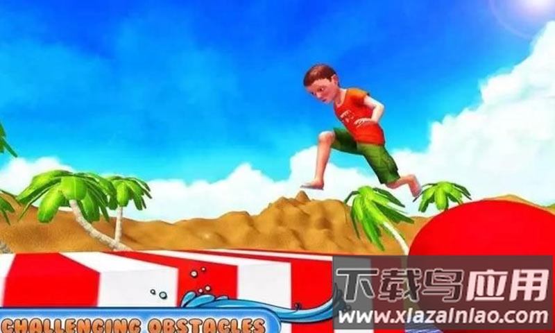 水上公园冒险游戏(Stuntman Runner Water Park 3D)最新版截图3