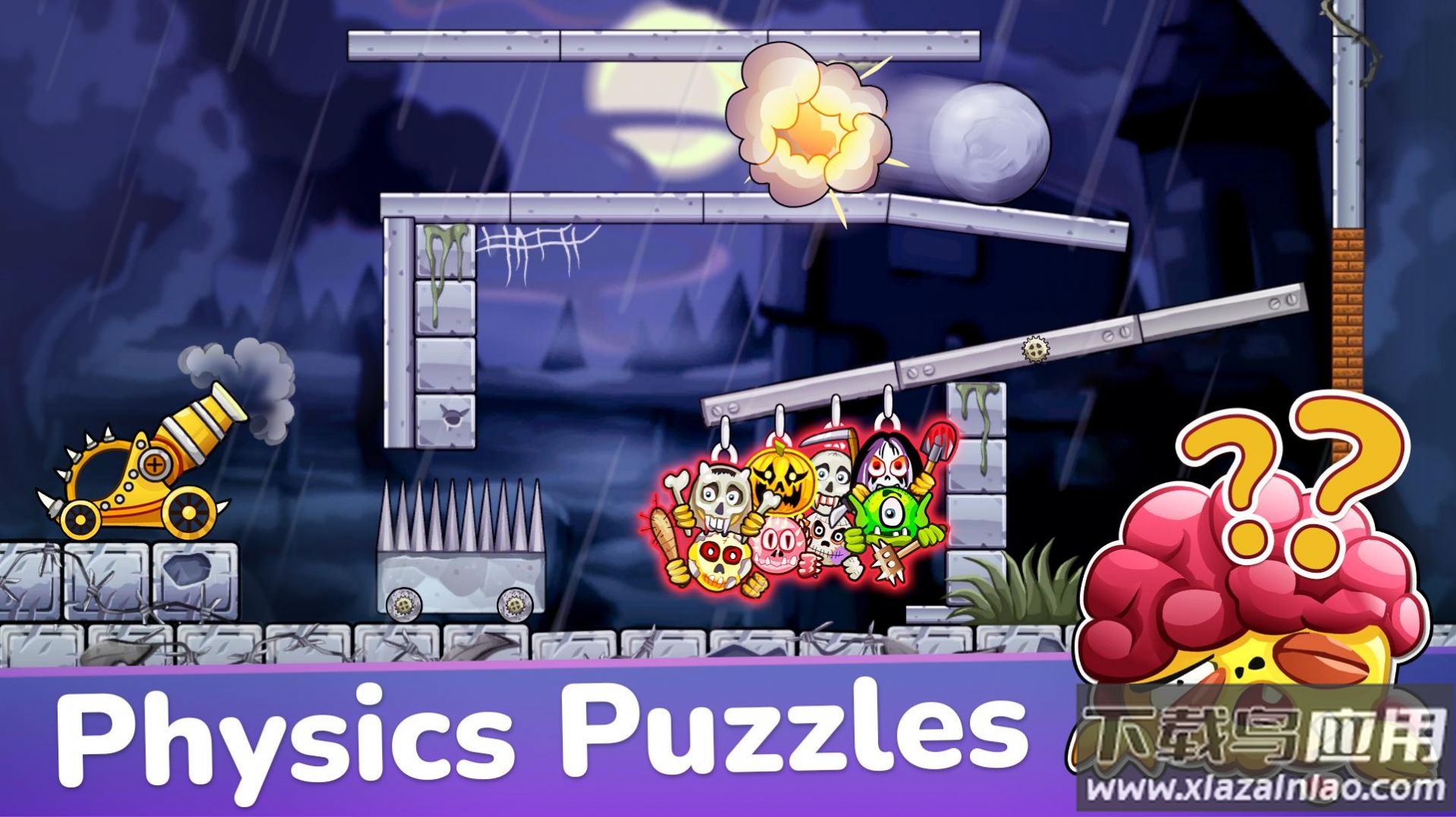 粉碎怪兽邪恶谜题游戏下载(Crush the Monsters)最新版截图1