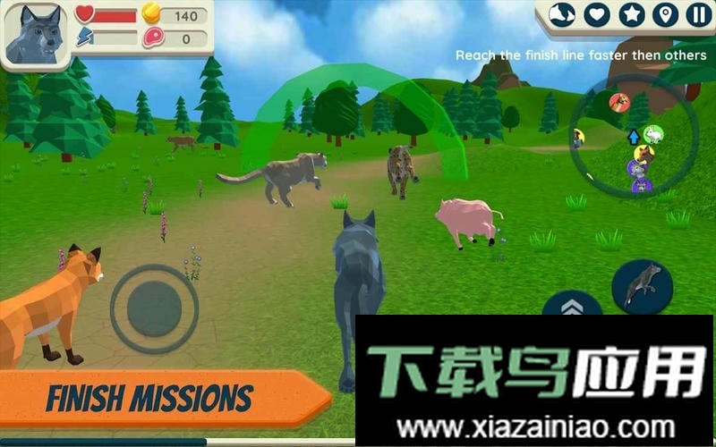 野狼模拟器手机版(Wolf Simulator Wild Animals 3D)最新版截图1
