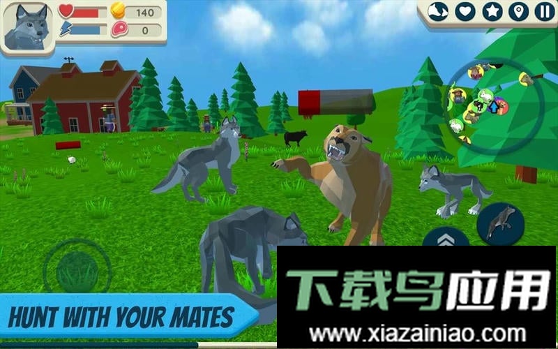 野狼模拟器手机版(Wolf Simulator Wild Animals 3D)最新版截图3