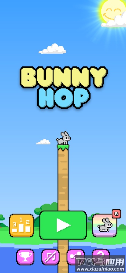 卡在墙里的兔子警官游戏(Bunny Hop)截图