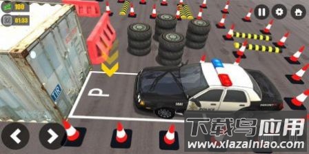 新警车停车训练游戏(New Police Car Parking Training Game:Car Driving)截图1