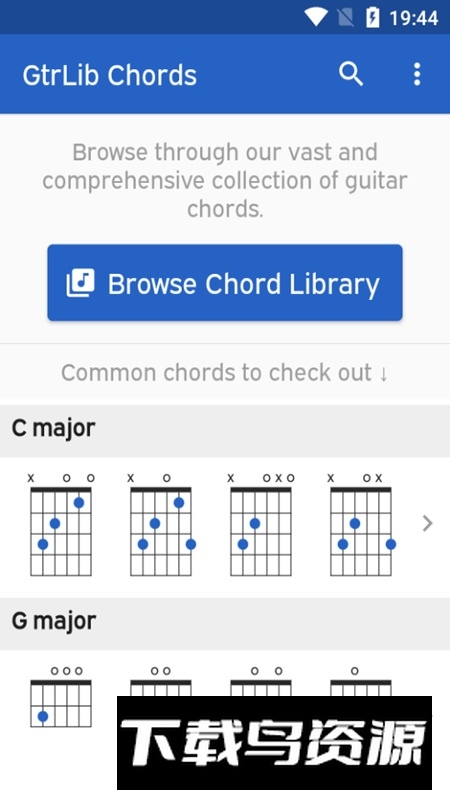 GtrLib Chords吉他和弦库APP手机版最新版截图1