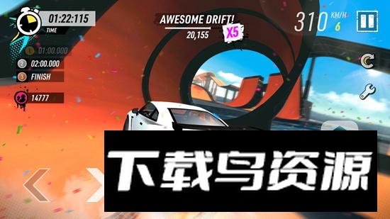汽车特技大赛大型坡道游戏(Car Stunt Races)截图1