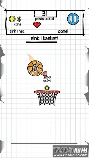 嘟嘟灌篮游戏截图2