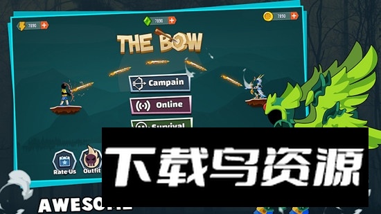 火柴人射手战士游戏手机版(Stickman Archer Warrior Bow And Arrow Shooting)最新版截图2