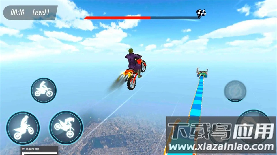 巨型坡道摩托特技3D游戏(SuperHero Bike)截图2