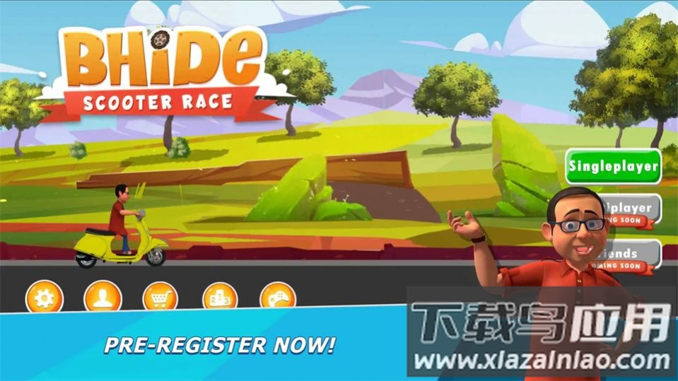 比德滑板车比赛游戏(Bhide Scooter Race)最新版截图3