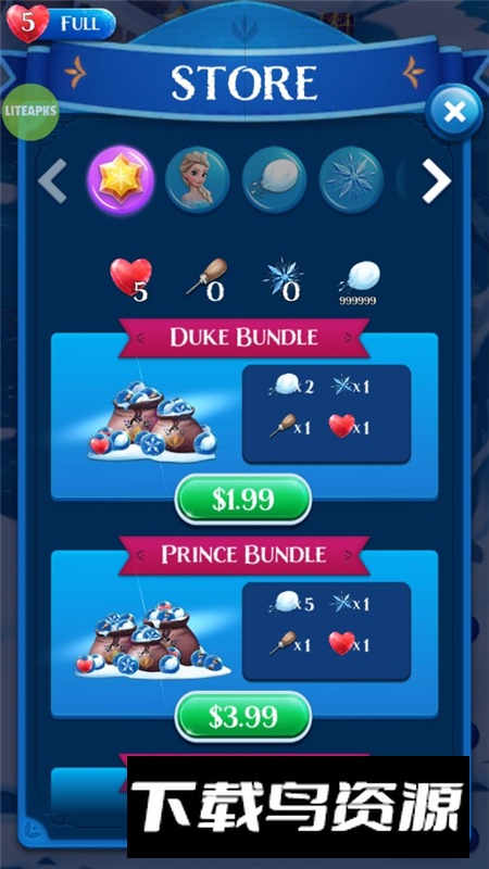 Frozen Free Fall迪士尼冰雪奇缘内置菜单最新版截图7