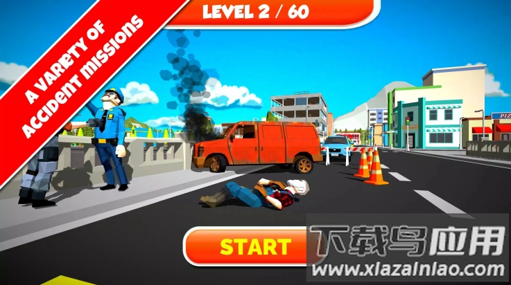 紧急城市救护车模拟器(Emergency City Ambulance)截图1