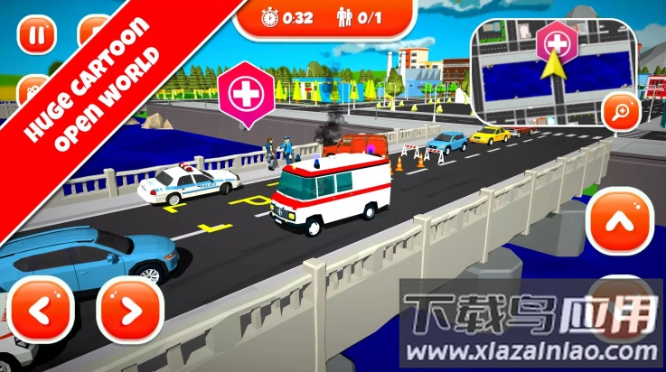 紧急城市救护车模拟器(Emergency City Ambulance)截图3