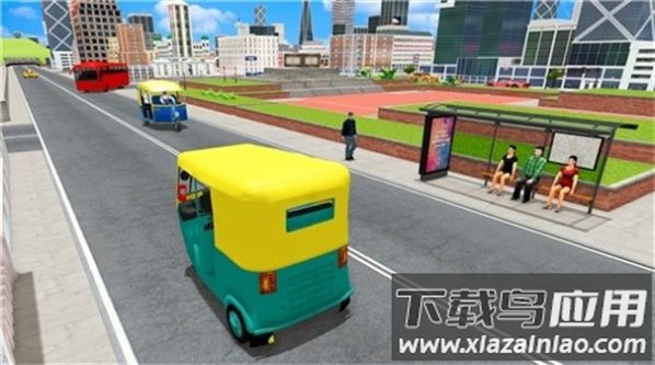 驾驶人力车运输模拟游戏(AUTO RIKSHAW SIMULATOR)最新版截图2