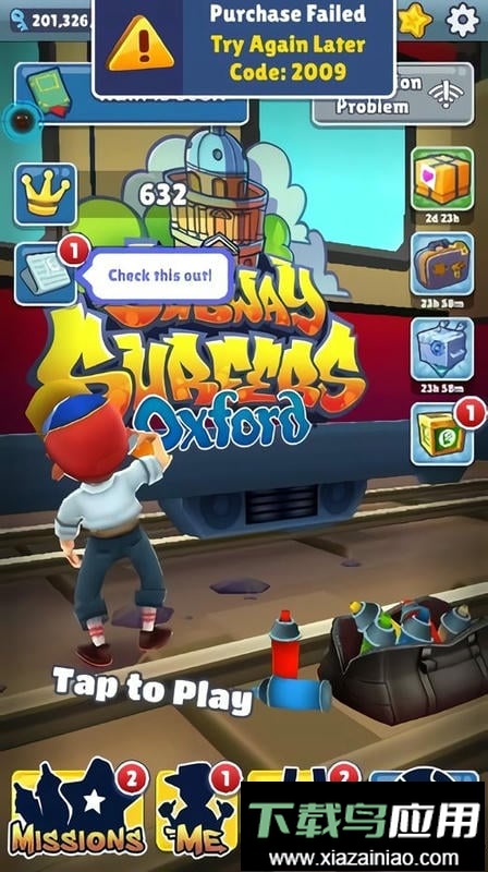 地铁跑酷黑侠内置菜单(Subway Surf)最新版截图2