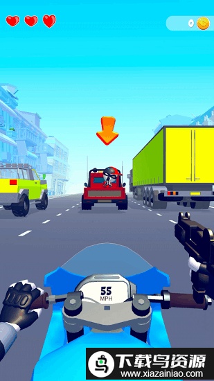 摩托车枪手游戏截图1