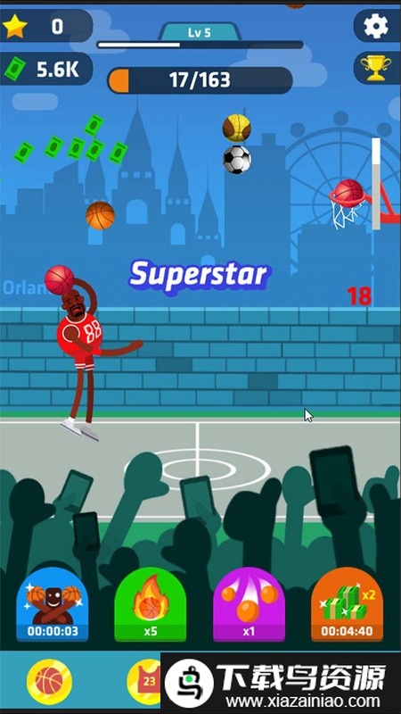 休闲灌篮大师游戏截图1