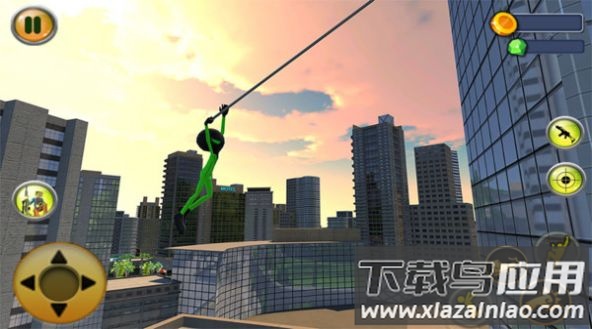 绿火柴人绳索英雄游戏下载安装最新版截图4