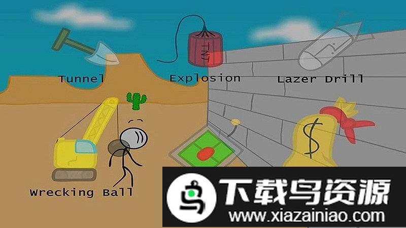 火柴人亨利爆破银行手游最新版截图2