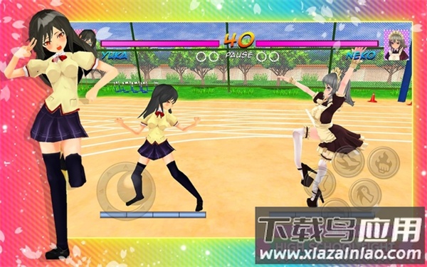 高中女生战斗模拟器下载(High School Girl Anime Fighter)最新版截图2
