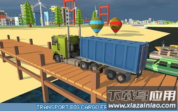 像素卡车城市运输Blocky Truck Urban Transport游戏最新版截图3