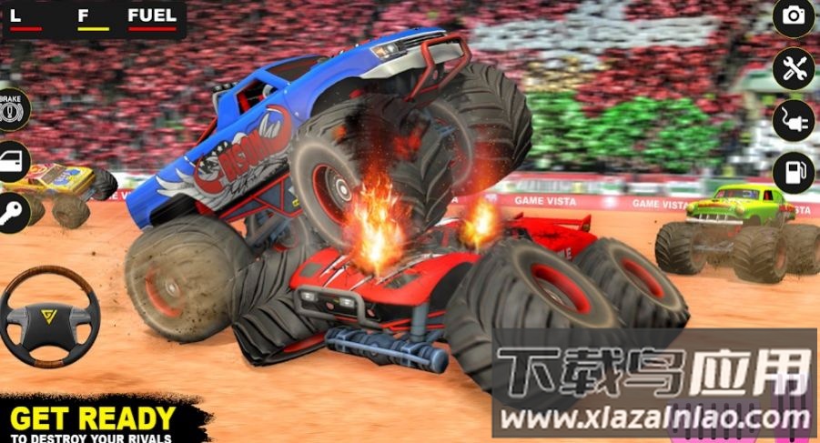 德比沙漠卡车游戏(Monster Derby Truck Fighting)截图3
