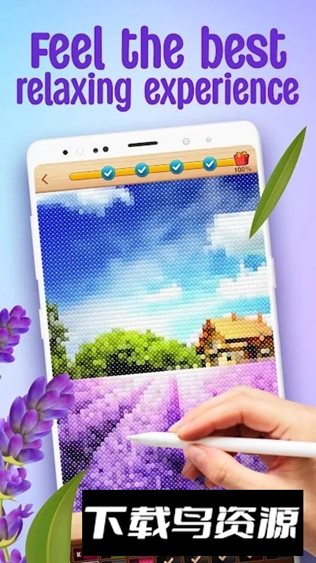 Cross Stitch Coloring Book十字绣色彩书游戏最新版截图1