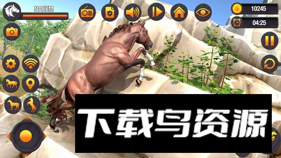 虚拟野马家庭模拟器手机版(Virtual Wild Horse Family Sim)截图1