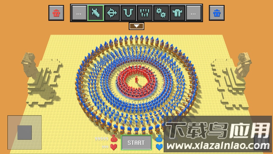 块状布娃娃之战(Blocky Ragdoll Battle)最新版截图2