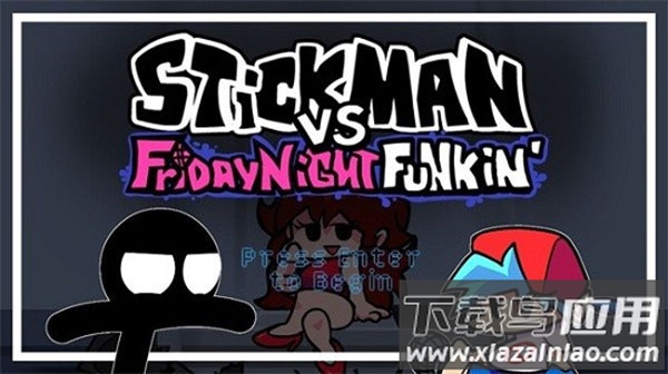 周五夜放克火柴人小黑模组下载(Stickman Vs Friday Night Funkin)截图