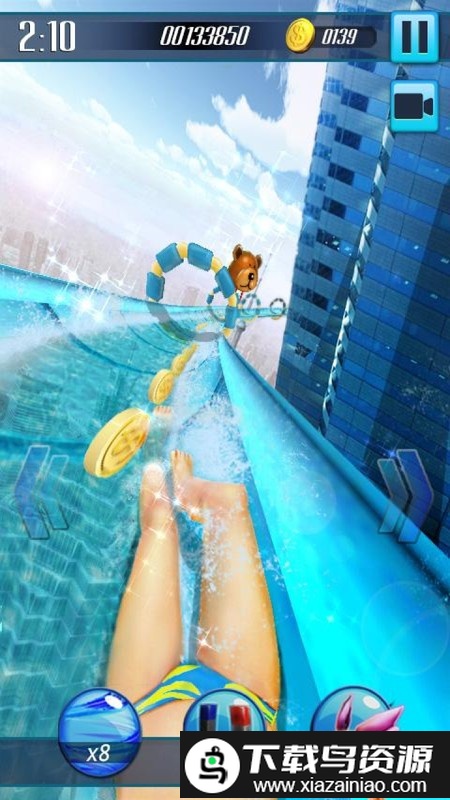 惊险水滑梯游戏截图2