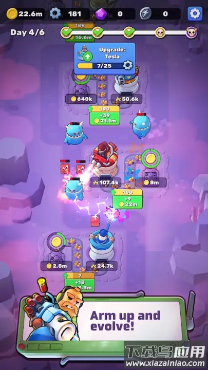 贪婪的防御者放置塔防游戏(婪的防御者：放置塔防安装器)截图1