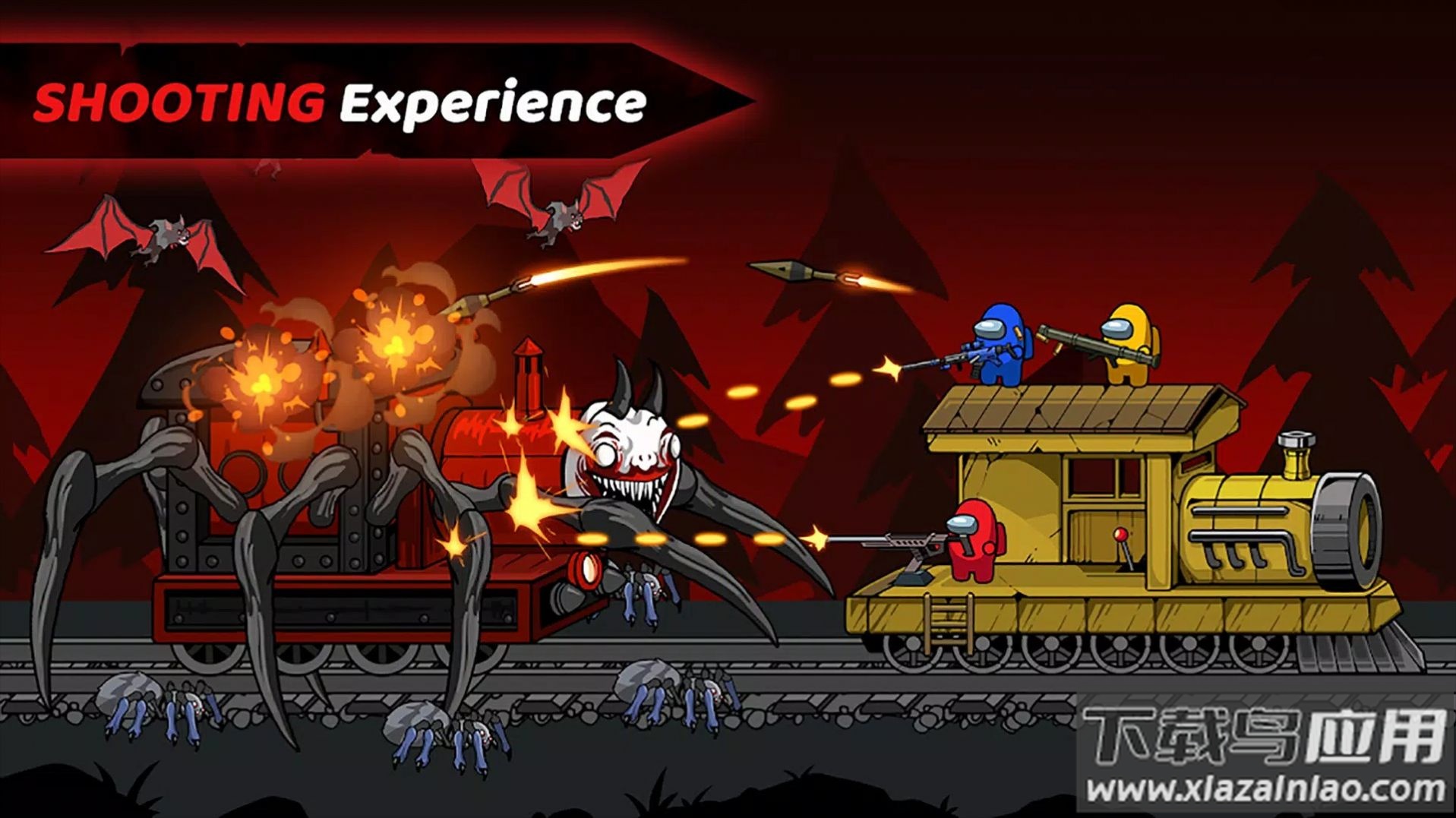 冒充者射击怪物游戏(Train Spider : Impostor Shoot)最新版截图1