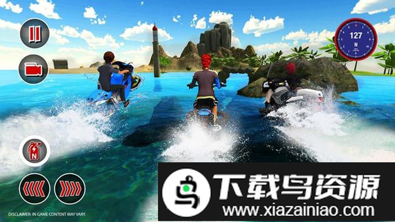 水冲浪摩托游戏截图1