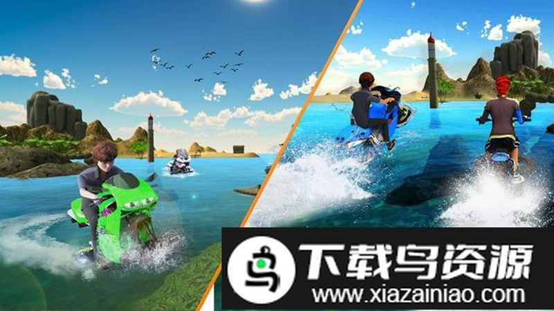 水冲浪摩托游戏截图4