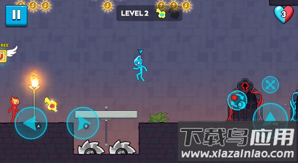 红蓝火柴人下载安装(Red And Blue)截图3