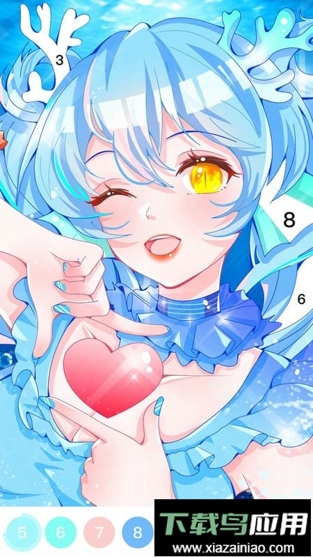 泡泡填色游戏截图3