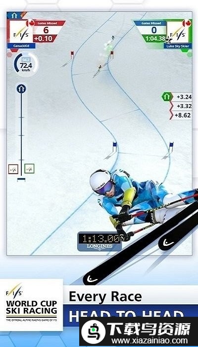 世界杯滑雪赛游戏截图4