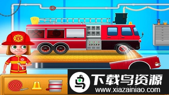 宝宝消防车驾驶救援游戏截图1