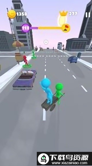 滑板出租车游戏截图