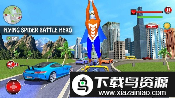 忍者飞行蜘蛛绳英雄手机版截图