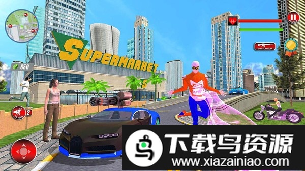 忍者飞行蜘蛛绳英雄手机版截图