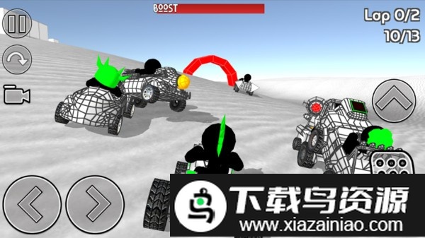 火柴人汽车比赛游戏截图1