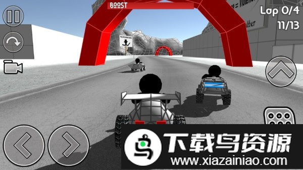 火柴人汽车比赛游戏截图2