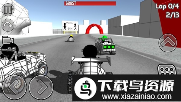 火柴人汽车比赛游戏截图3