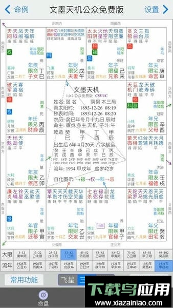 文墨天机紫薇斗数排盘软件截图2