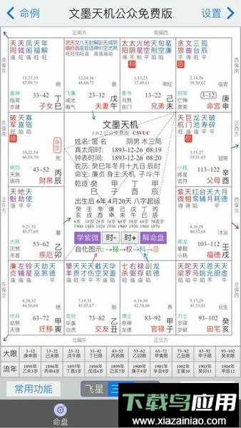 文墨天机紫薇斗数排盘软件截图3