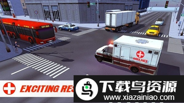 城市救护车模拟游戏截图2