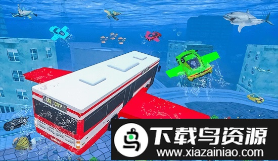 水下城市飞车游戏截图3