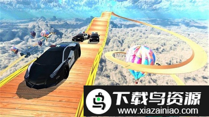 天空特技警车游戏截图2